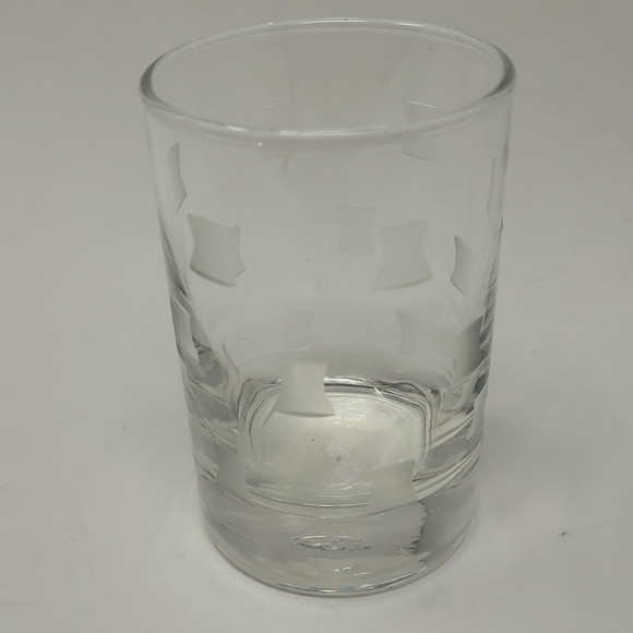 LIBBY WINSOR ETCHED SQUARE JUICE GLASS - Picture 2 of 6